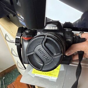 Nikon D70s Black and Red DSLR Camera